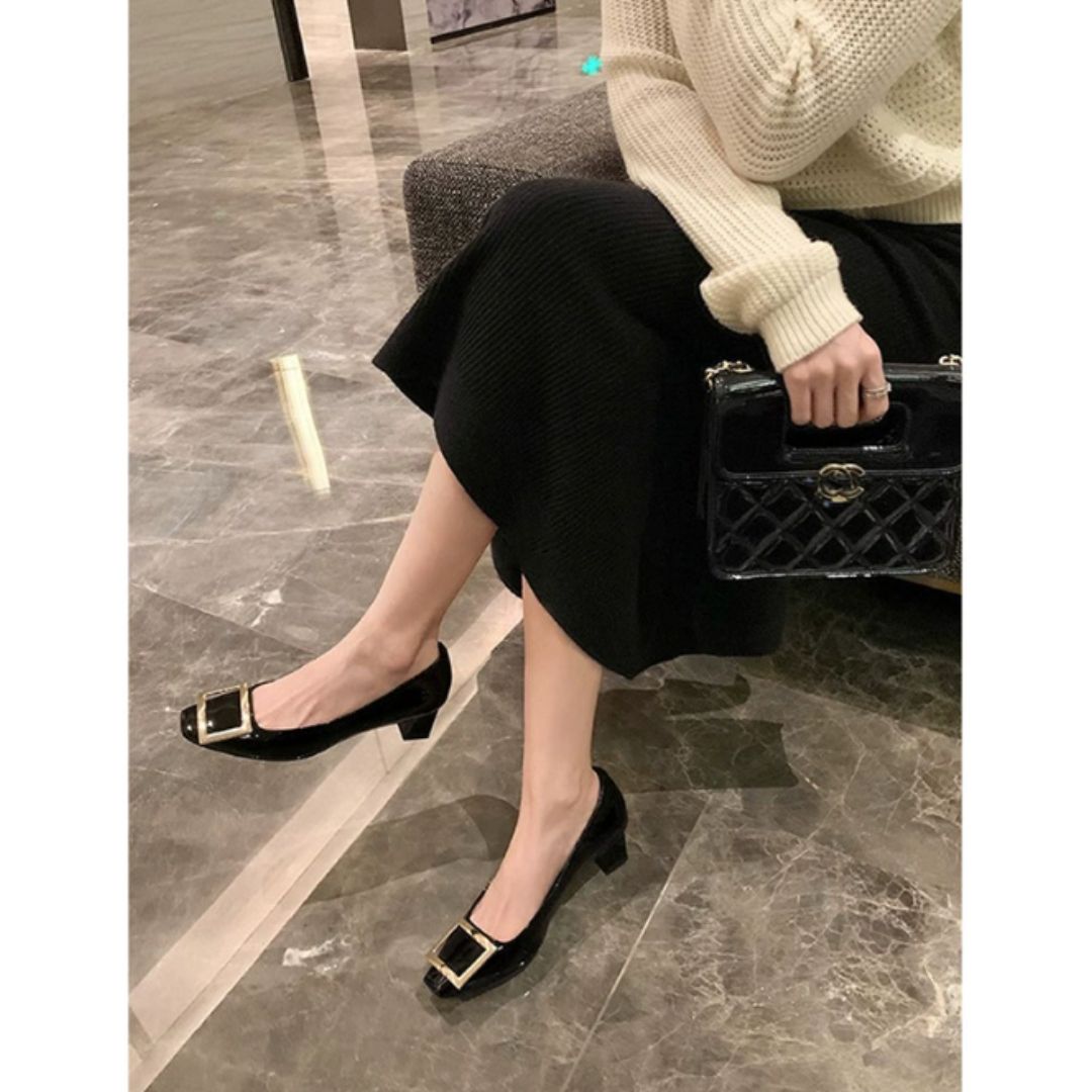 Narella™ | Sandalias elegantes de tacón medio y punta cuadrada