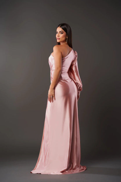 Becca™ | Vestido maxi elegante de un solo hombro