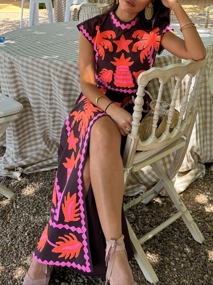 Katia – Conjunto estampado de Top y Falda