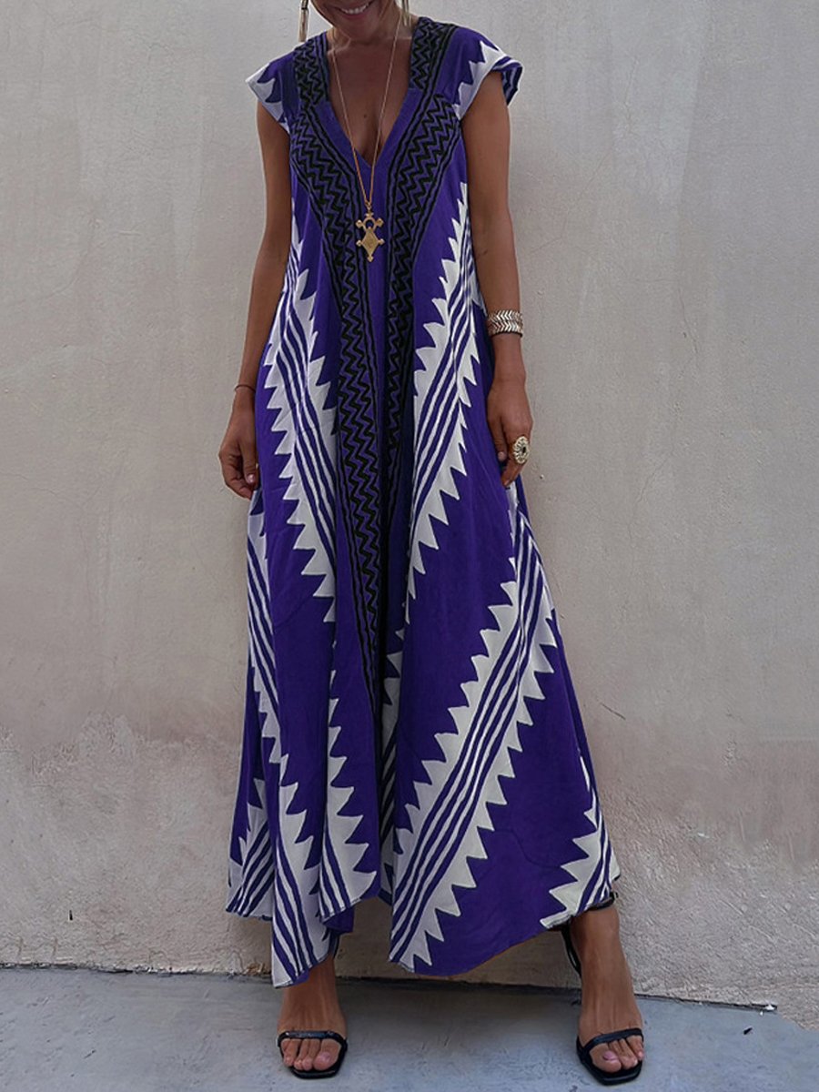 Boho™ | Vestido sin mangas con cuello en V