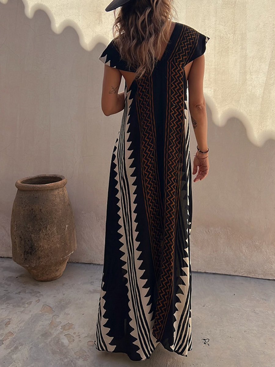 Boho™ | Vestido sin mangas con cuello en V