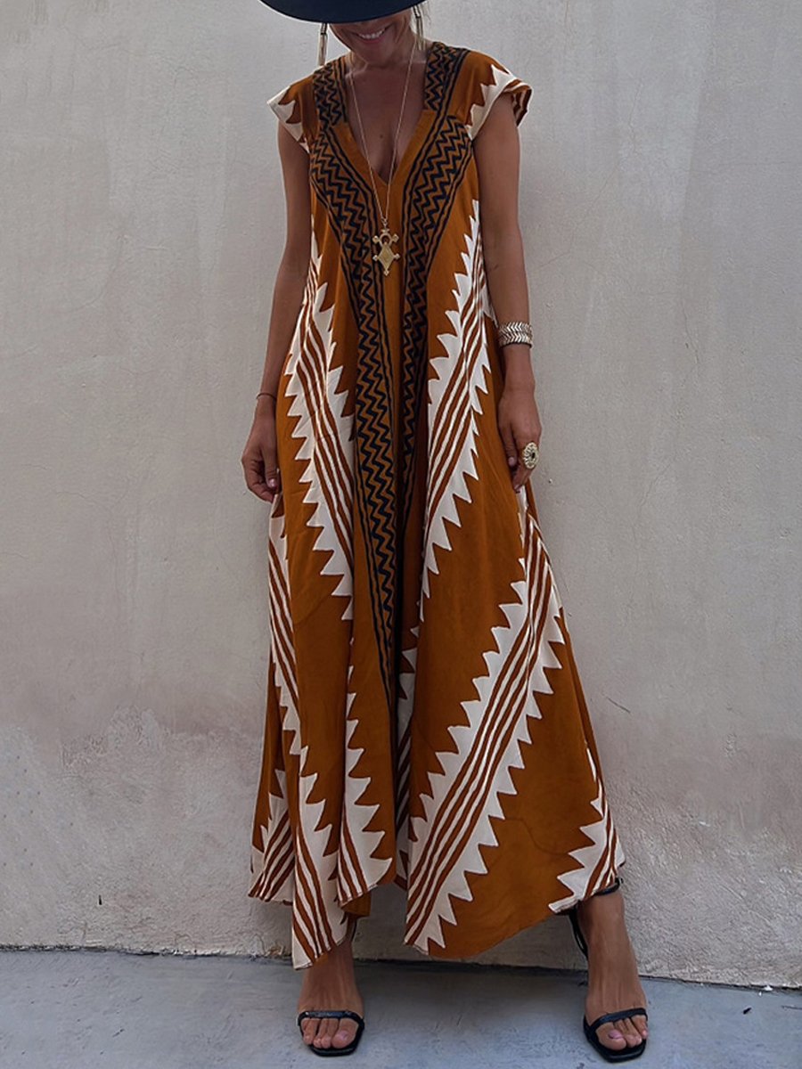 Boho™ | Vestido sin mangas con cuello en V