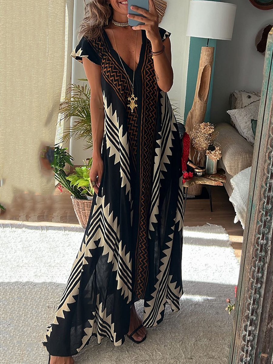Boho™ | Vestido sin mangas con cuello en V